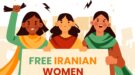 Osvoboďte íránské ženy; Designed by Freepik
