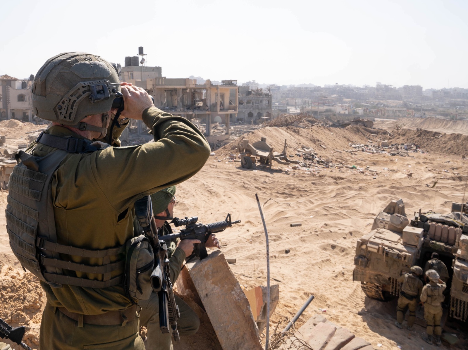 Velitel Jižního velitelství Joav Finkelman v Pásmu Gazy. 6. 11. 2023. Foto: Izraelské obranné síly