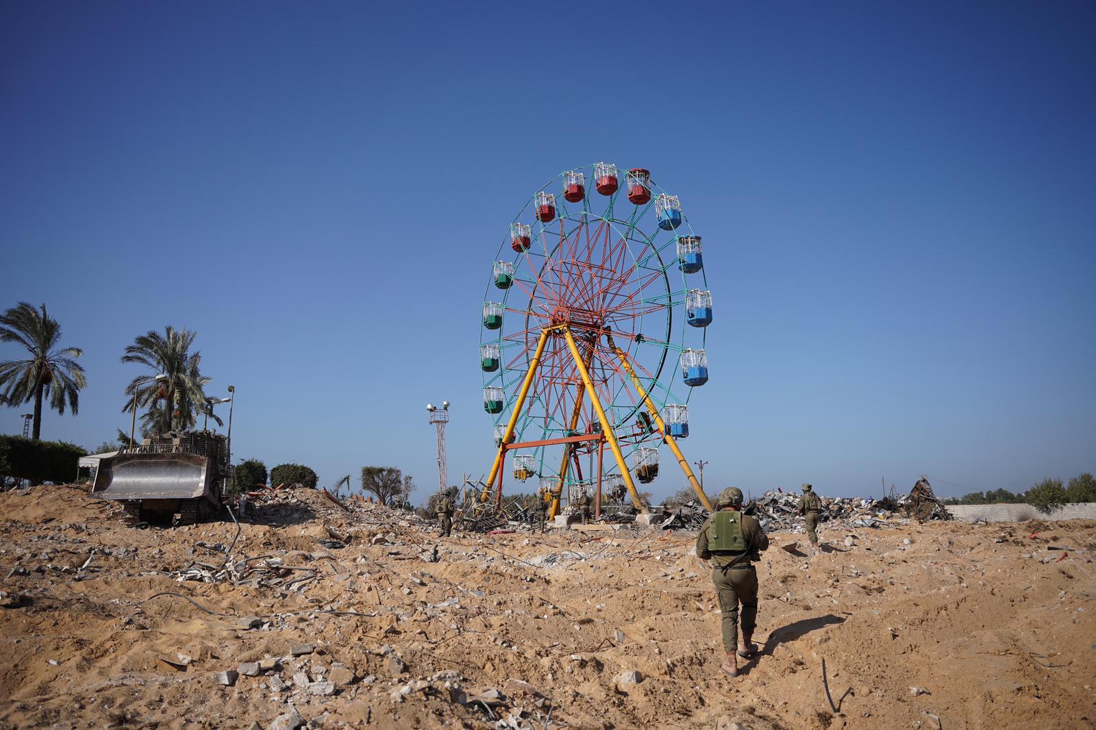 Stanoviště teroristů u zábavního parku v Pásmu Gazy. 7. 11. 2023. Foto: Izraelské obranné síly