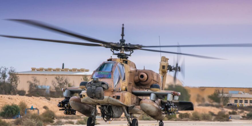 Bojový vrtulník Izraelského letectva. 30. 12. 2023. Foto: Izraelské letectvo